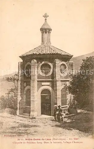 AK / Ansichtskarte Notre Dame du Laus Chapelle du Precieux Sang Dans le lointain Village d Avancon Kat. Saint Etienne le Laus