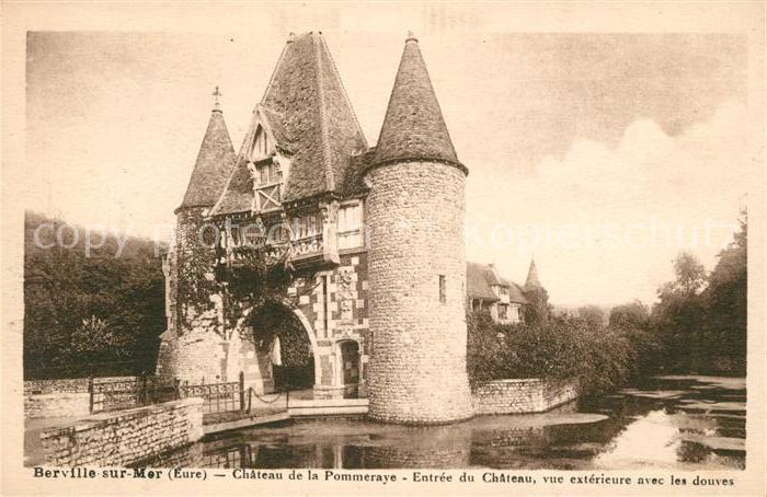 AK / Ansichtskarte Berville sur Mer Chateau de la Pommeraye Entree du