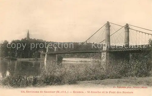 AK / Ansichtskarte Gennes Maine et Loire St Eusebe et le Pont des Rosiers Kat. Gennes