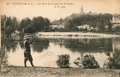 AK / Ansichtskarte Gennes Maine et Loire Les Bords de la Loire vers St Eusebe Kat. Gennes