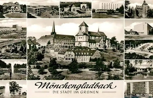 AK / Ansichtskarte Moenchengladbach Sehenswuerdigkeiten der Stadt im Gruenen Kat. Moenchengladbach