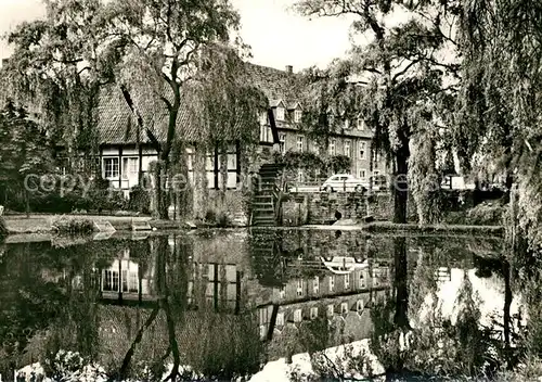 AK / Ansichtskarte Milte Kloster Vinnenberg Muehle Priesterhaus Teich Wasserspiegelung Kat. Warendorf