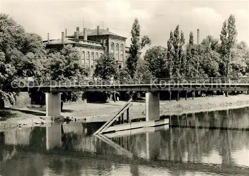 AK / Ansichtskarte Weissenfels Saale Bruecke der Deutsch Sowjetischen Freundschaft Bahnhof Kat. Weissenfels