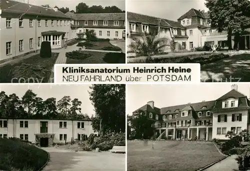 AK / Ansichtskarte Neufahrland Kliniksanatorium Heinrich Heine Kat. 