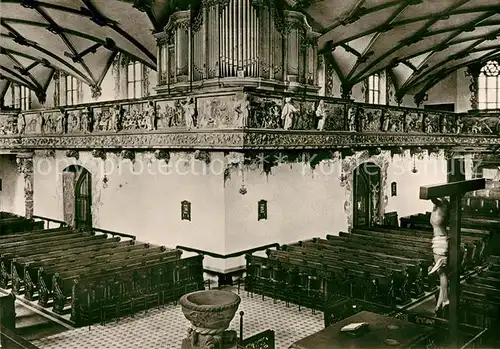 AK / Ansichtskarte Freudenstadt Evangelische Stadtkirche Orgel Taufstein Kruzifix Kat. Freudenstadt