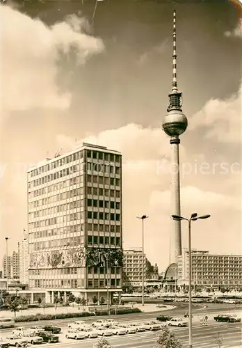 AK / Ansichtskarte Berlin Haus des Lehrers Fernsehturm Hauptstadt der DDR Kat. Berlin