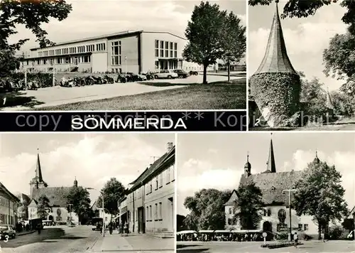 AK / Ansichtskarte Soemmerda VEB Bueromaschinenwerk Soemtron Alte Stadtmauer Rathaus Kat. Soemmerda