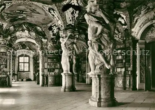 AK / Ansichtskarte Metten Donau Klosterbibliothek der Benediktinerabtei Kat. Metten