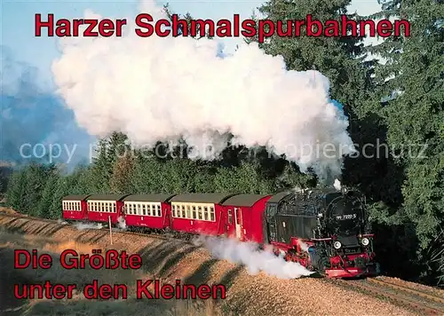 AK / Ansichtskarte Lokomotive 997222 5 Harzquerbahn  Kat. Eisenbahn