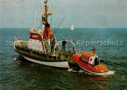 AK / Ansichtskarte Motorboote Seenot Rettungsboot Hans Loken Tochterboot  Kat. Schiffe