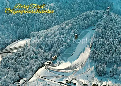 AK / Ansichtskarte Ski Flugschanze Berg Isel Olympiaschanze Fliegeraufnahme Kat. Sport