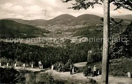 AK / Ansichtskarte Schwarzwaldhochstrasse Panorama Blick auf Lichtenau Baden Baden und Merkur