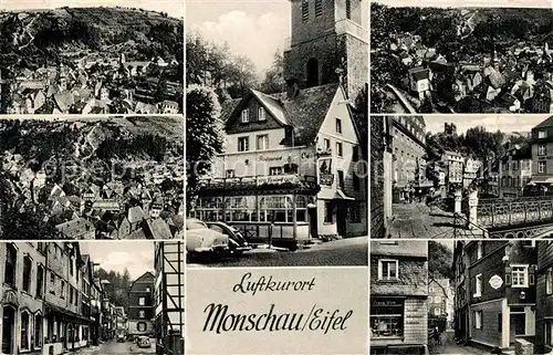 AK / Ansichtskarte Monschau Teilansichten Altstadt Restaurant Cafe Kat. Monschau