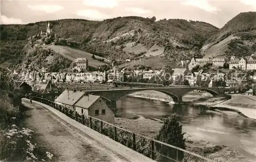 AK / Ansichtskarte Cochem Mosel Uferweg an der Mosel Blick zur Reichsburg Kat. Cochem