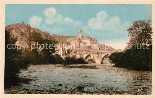 AK / Ansichtskarte Estaing Aveyron Pont et Chateau Kat. Estaing