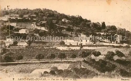 AK / Ansichtskarte Saint Paul Cote d Azur Vue sur la Gare