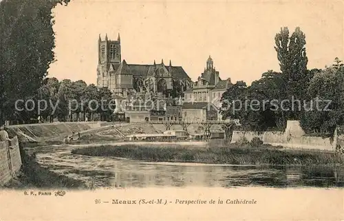 AK / Ansichtskarte Meaux Seine et Marne avec Cathedrale Kat. Meaux