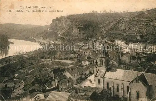 AK / Ansichtskarte Vers Haute Savoie Vue generale et la Vallee du Lot Kat. Vers