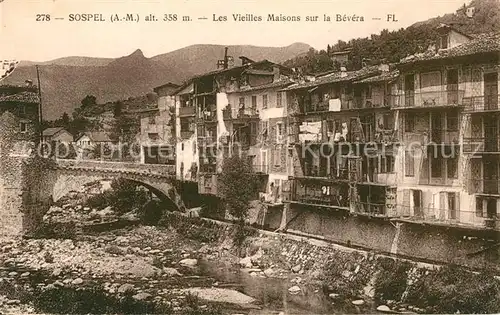 AK / Ansichtskarte Sospel Les Vieilles Maisons sur la Bevera Kat. Sospel