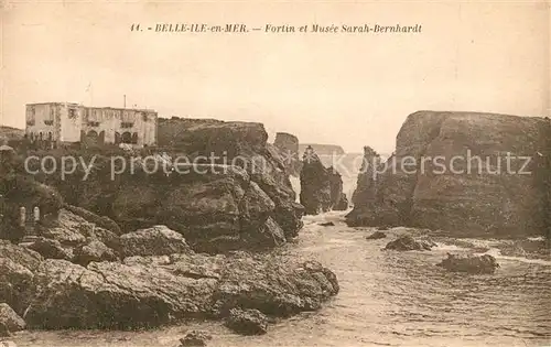 AK / Ansichtskarte Belle Ile en Mer Fortin et Musee Sarah Bernhardt