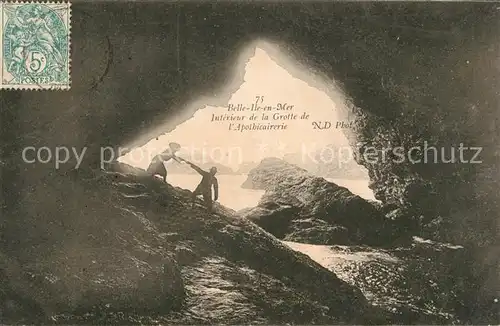 AK / Ansichtskarte Belle Ile en Mer Interieur de la Grotte de l Apothicairerie