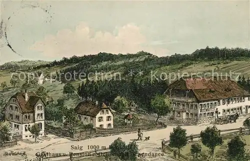 AK / Ansichtskarte Saig Schwarzwald Gasthaus Zum Ochsen Kat. Lenzkirch