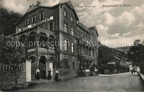 AK / Ansichtskarte Bacharach Rhein Hotel Herbrecht Kat. Bacharach