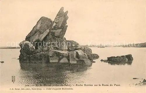 AK / Ansichtskarte Ile de Brehat Roche Kerrien sur la Route du Paon Kat. Ile de Brehat