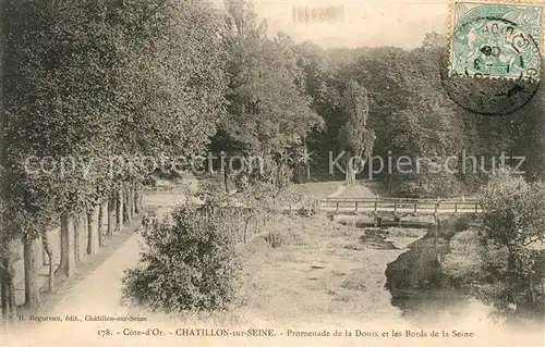 AK / Ansichtskarte Chatillon sur Seine Promenade de la Douix et les Bords de la Seine Kat. Chatillon sur Seine