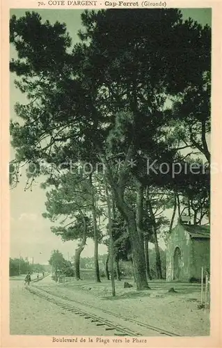 AK / Ansichtskarte Cap Ferret Boulevard de la Plage vers le Phare Kat. Lege Cap Ferret