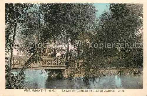 AK / Ansichtskarte Gagny Le Lac du Chateau de Maison Blanche Kat. Gagny