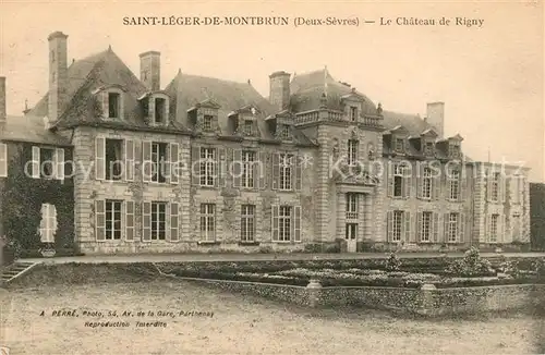 AK / Ansichtskarte Saint Leger de Montbrun Le Chateau de Rigny Kat. Saint Leger de Montbrun