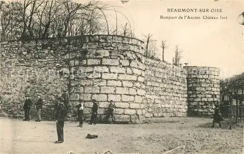 AK / Ansichtskarte Beaumont sur Oise Rempart de lAncien Chateau fort Kat. Beaumont sur Oise