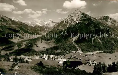 AK / Ansichtskarte Mittelberg Kleinwalsertal Landschaftspanorama Alpen Kat. Oesterreich