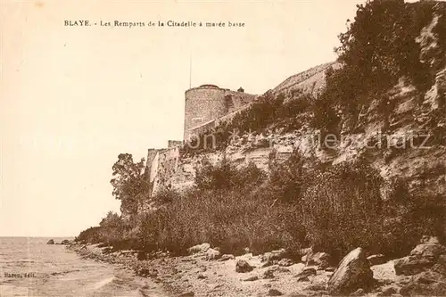 AK / Ansichtskarte Blaye Les Remparts de la Citadelle a maree basse Kat. Blaye