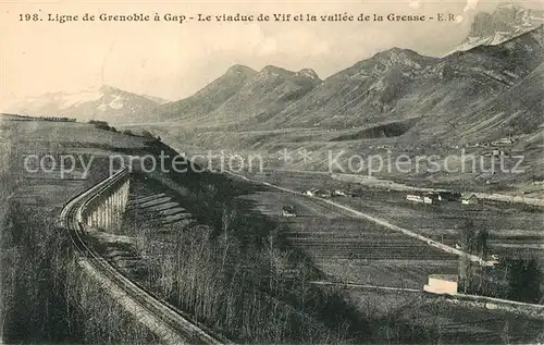 AK / Ansichtskarte Gresse en Vercors Ligne de Grenoble a Gap viaduc de Vif Kat. Gresse en Vercors