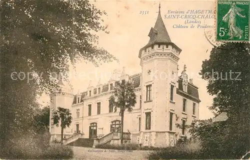 AK / Ansichtskarte Saint Cricq Chalosse Chateaux de Poudenx Kat. Saint Cricq Chalosse