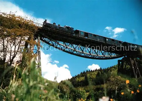 AK / Ansichtskarte Eisenbahn Sauschwaenzlebahn Lok 931394 Biessenbachbruecke  Kat. Eisenbahn