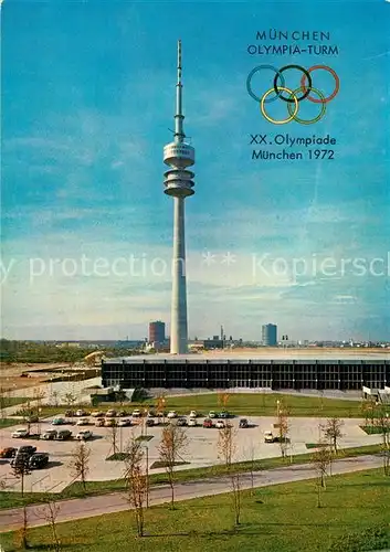 AK / Ansichtskarte Olympia Muenchen Oberwiesenfeld Olympia Turm Eissportstadion Kat. Sport
