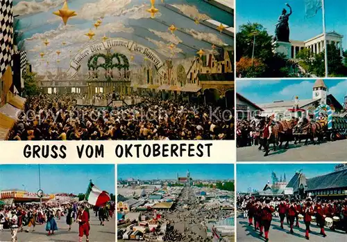 AK / Ansichtskarte Oktoberfest Muenchen Bier Festzelt Parade  Kat. Feiern und Feste