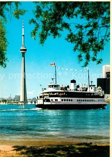 AK / Ansichtskarte Motorschiffe CN Tower Toronto  Kat. Schiffe