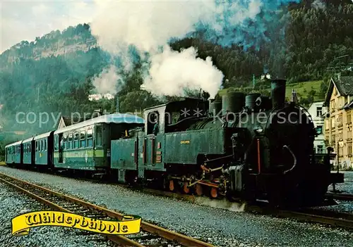 AK / Ansichtskarte Lokomotive Waelderbaehnle Bregenzerwaelderbahn  Kat. Eisenbahn