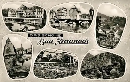AK / Ansichtskarte Bad Kreuznach Kauzenburg Gradierwerk Kurhaus Kat. Bad Kreuznach