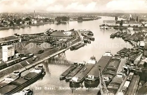 AK / Ansichtskarte Basel BS Kleinhueninger Rheinhafen Kat. Basel