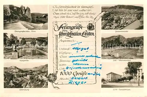 AK / Ansichtskarte Bad Muenster Stein Ebernburg LVA Sanatorium Rheingrafenstein Ebernburg Kat. Bad Muenster am Stein Ebernburg