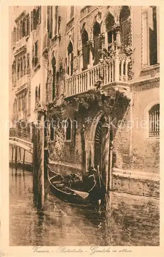 AK / Ansichtskarte Venezia Venedig Gondola attesa Kat. 