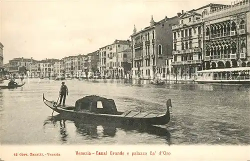 AK / Ansichtskarte Venezia Venedig Canal Grande palazzo Ca d Oro Kat. 