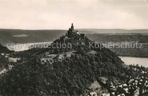 AK / Ansichtskarte Braubach Rhein Marksburg Fliegeraufnahme Kat. Braubach