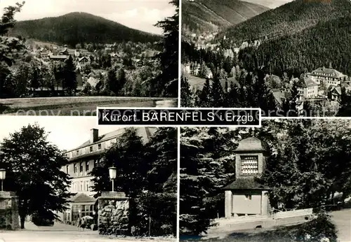AK / Ansichtskarte Baerenfels Erzgebirge Landschaftspanorama FDGB Erholungsheim Glockenspiel Kat. Altenberg