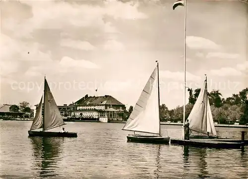 AK / Ansichtskarte Hannover Segeln auf dem Maschsee Kat. Hannover